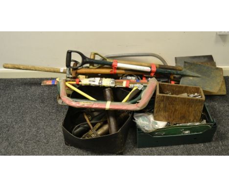 Tools- including hand tools, garden tools, grease guns, screw drivers, hobbing foot, bolt crimpers, etc.