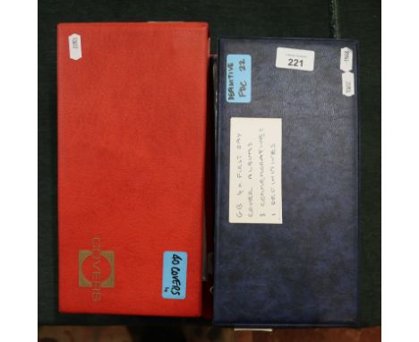 Stamps - GB 4 first day cover albums - 3 commemoratives and 1 definitives 