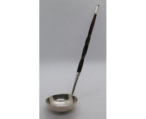 White metal and baleen toddy ladle 
