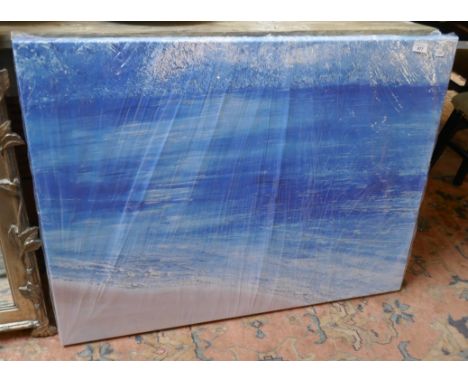 Large canvas print of sea and sand 
