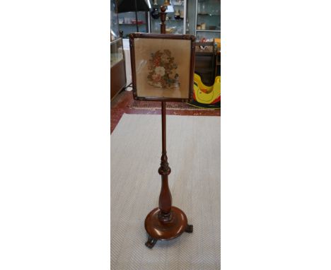 Antique tapestry fire screen 
