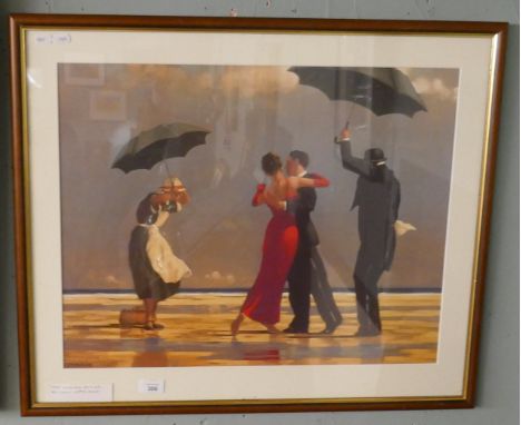 Framed print - The Singing Butler - by Jack Vetriano -&nbsp;Approx image size 74cm x 62cm