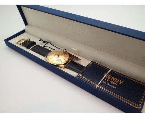 Gents new and boxed Henry of London wristwatch CONDITION REPORT: This item is working at lotting