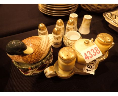 Mixed Noritake ceramic cruets