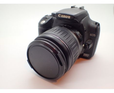 Canon EOS 350D camera with 18-55mm lens