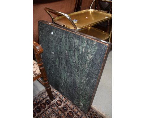 A vintage folding card table