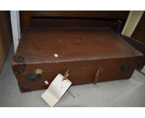A vintage composition suitcase- get ready for Portugal