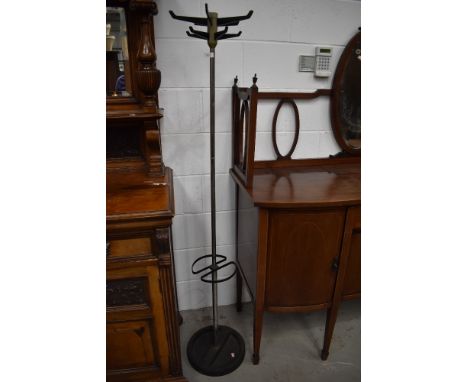 A vintage part chrome hat stand