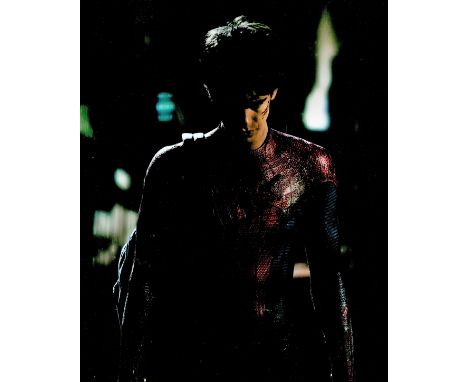 Andrew Garfield signed Spiderman 10x8 colour photo. Andrew Russell Garfield (born 20 August 1983) is an American-born English