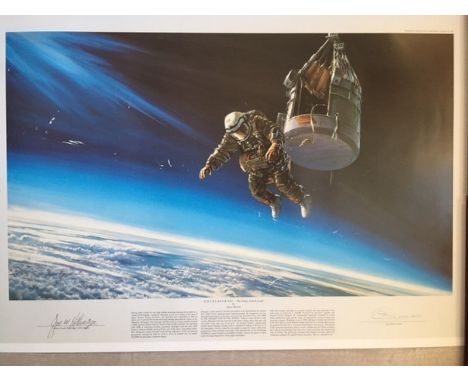 Joe Kittinger. Excelsior III historical giclee art print depicting Colonel Joe Kittinger during his extreme altitude jump fro