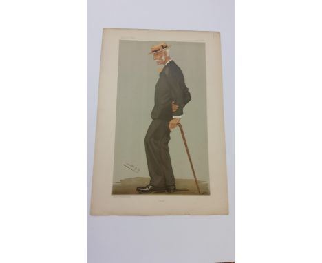 CRICKET, Vanity Fair print, Mike (Mitchell), by SPY, 16th Jul 1896, stain to top edge &amp; corner crease, G