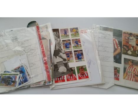 FOOTBALL, signed selection, mainly magazine &amp; newspaper photos, inc. Scunthorpe, Port Vale, Sunderland, Tranmere Rovers, 