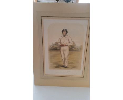 CRICKET, John Corbet Anderson print, James Dean, 14th Apr 1857, overmounted (showing 246 x 357mm), 16 x 21 overall, VG