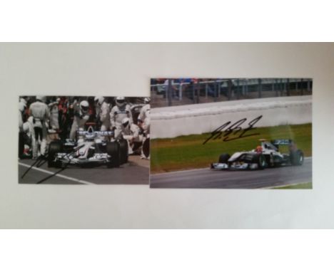 MOTOR RACING, signed colour photos, inc. Michael Schumacher, in action for Mercedes; Fernando Alonso, Ferrari, Nick Heidfeld,