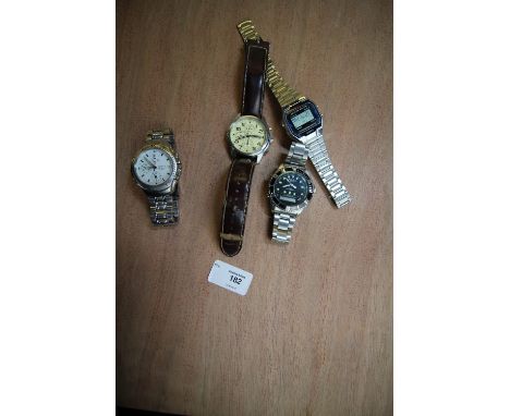 4 gents watches inc retro Casio