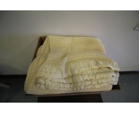 Box of vintage pure wool blankets
