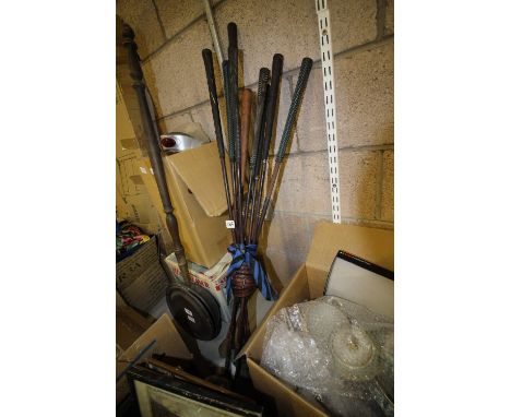 Set of Norman Huckell vintage golf clubs
