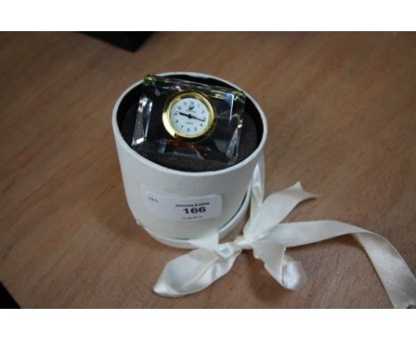 Swarovski crystal clock