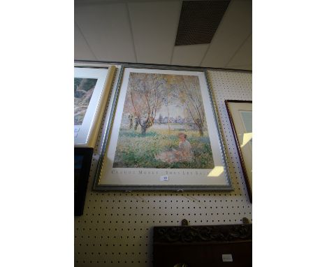 Monet 'Sous les Saules' large framed print