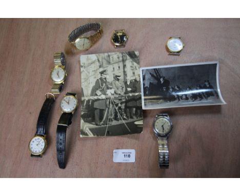 Box of gents vintage watches