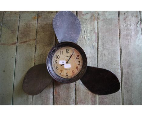 Black Propeller Clock