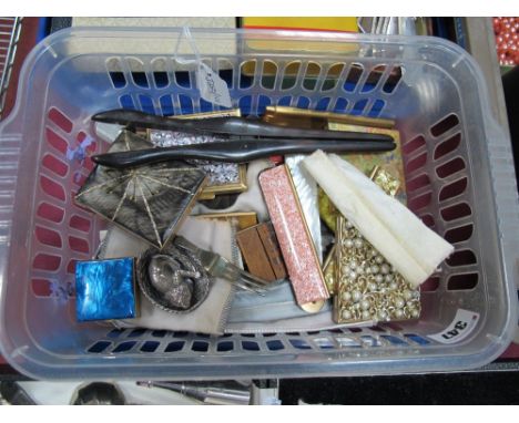 Folding Combs, glove stretchers, compact mirrors, thimbles, fork, etc. 