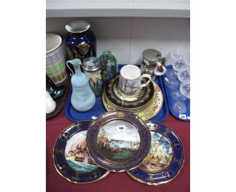 Spode Limited Edition Cabinet Plates, including maritime themed, Battle of Britain, Villeroy and Boch cabinet plates, a V and