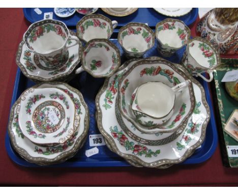 A Coalport Tea-Service, Indian Tree Pattern, (twenty four pieces):- One Tray 