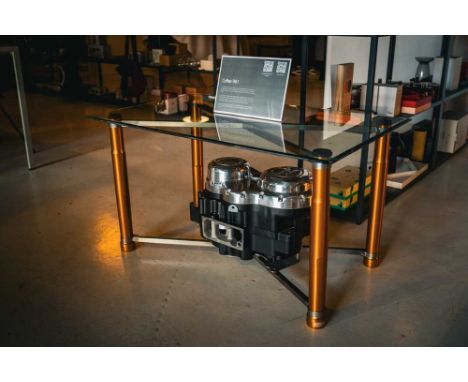 Norton 961 Engine Coffee Table. This item of furniture has been created by a team of volunteers at Norton to support the char