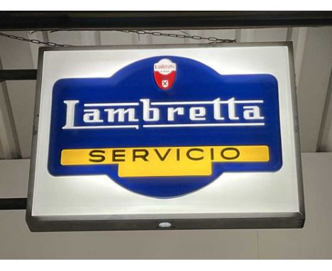 Original and rare Spanish Lambretta dealers sign'New Old Stock'In almost 'as new' conditionAn extremely rare original Lambret