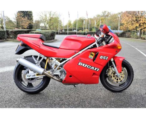 Registration No: K681 DRP Frame No: ZDM851S3004452 MOT: NoneOne of the best examples of the Ducati 851 we have seenMaintained