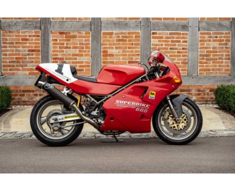 Registration No: K888 TRC Frame No: ZDM888S001825 MOT: NoneLimited edition Ducati 888 SP5Includes number plate 'K888 TRC'In v