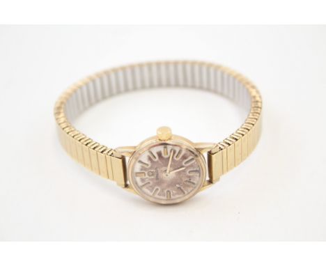 Womens Vintage Omega Gold Tone Watch Hand-Wind Working 