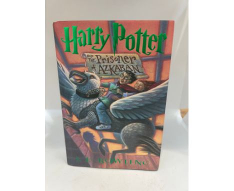 First American Edition 1999 Harry Potter Prisoner of Azkaban hardback cover signed by Author J.K Rowling Donated to Dogs Trus