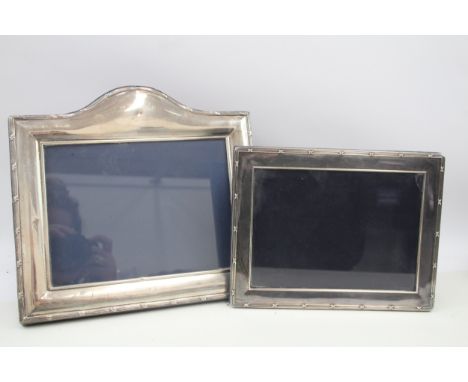 2 x vintage .925 sterling silver photograph frames
