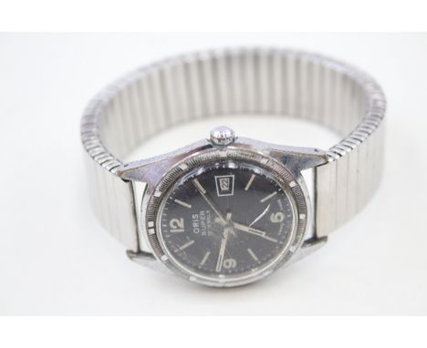 Mens Vintage Oris Super Watch Hand-Wind Working 