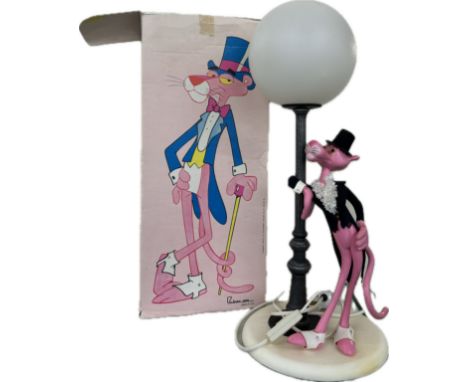 Vintage boxed pink panther lamp, untested