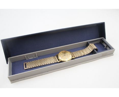 Mens Vintage Tissot Seastar Gold Tone Watch Automatic Working 