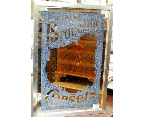 The Celebrated Braceline Corsets advertising mirror; hunting prints; fashion prints etc 