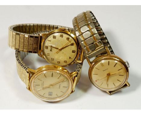 A vintage Avia gentleman's wrist watch, a Timex Automatic and one other 