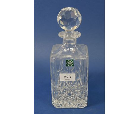 A Thomas Webb cut glass decanter 