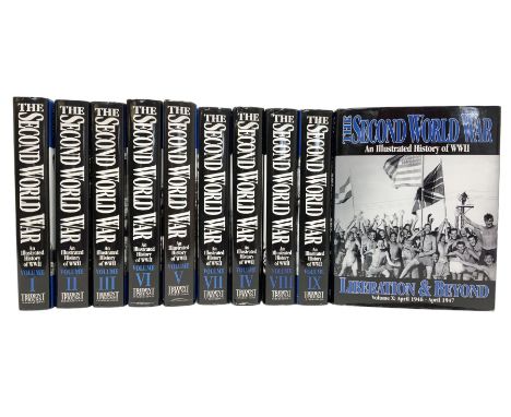 Trident Press: The Second World War - An Illustrated History of WWII. 2000. Ten volumes being a complete facsimile reprint of