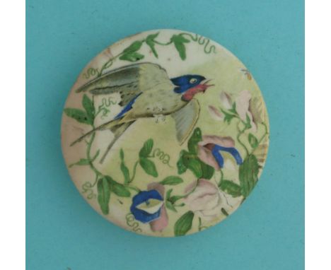 The Swallow (297) 92mm  (pot lid, pot lids, potlid, potlids, prattware)  *Ex Beckford, number 2909