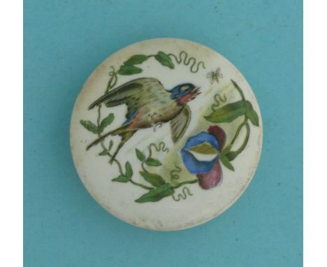 The Swallow (297) 64mm  (pot lid, pot lids, potlid, potlids, prattware)  