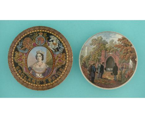 England’s Pride (319) large and HRH Price of Wales Visiting the Tomb of Washington (310) (2)  (pot lid, pot lids, potlid, pot