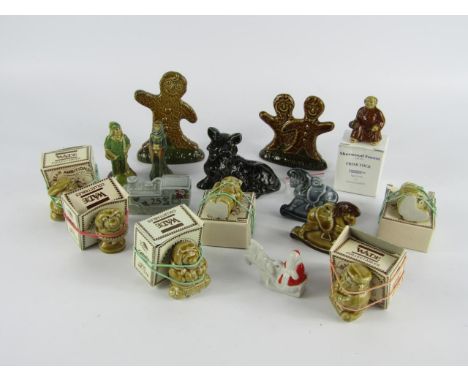 A Wade Gingerbread Man and Gingerbread Children, Santa train engine, two rocking horses, a sleigh, 'Smudger' black Scottie Do