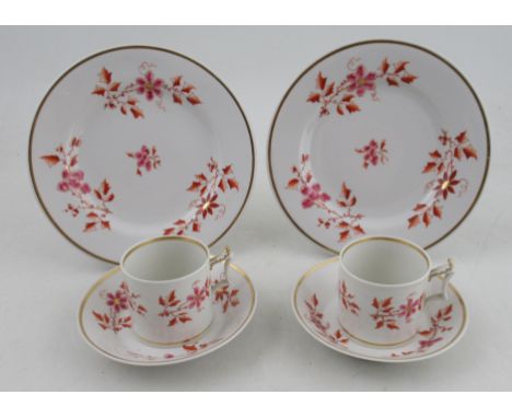From the collection of Lord &amp; Lady Flight, Two Flight, Barr &amp; Barr Worcester side plates, (Flight Collection Number 2