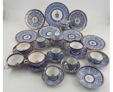 From the collection of Lord &amp; Lady Flight, A collection of Royal Lily pattern tea ware, to include dishes, saucers, cups,
