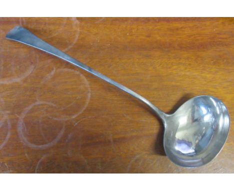 A Newcastle silver ladle, Newcastle 1809, maker Dorothy Langlands, weight 5oz, length 14ins