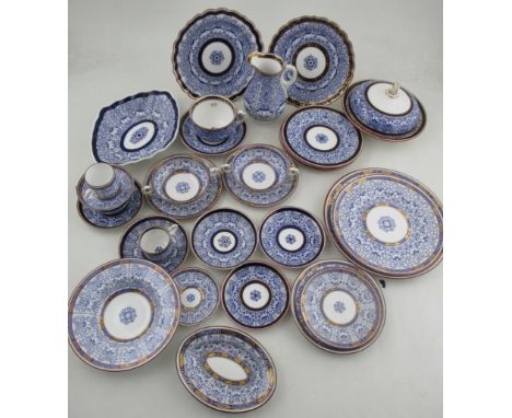 A large quantity of 19th and 20th century Royal Worcester part service, decorated in the Royal Lily pattern